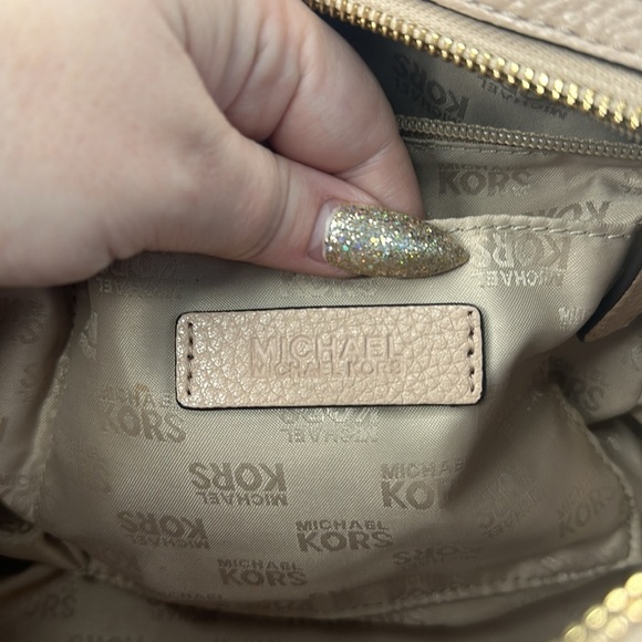 Michael Kors Bedford Taupe Leather Satchel - Picture 9 of 10